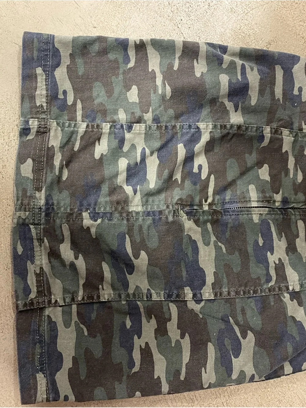 Free People Camo Panel Mini Skirt - Green